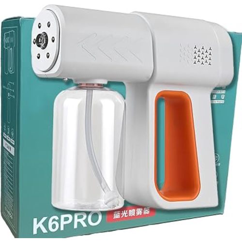 Atomizer Sprayer, Rechargeable Nano Electrostatic Sprayer with Blue Light, Handheld Portable Atomizing Fogger for Home, Office, Car,Barber,Salons
