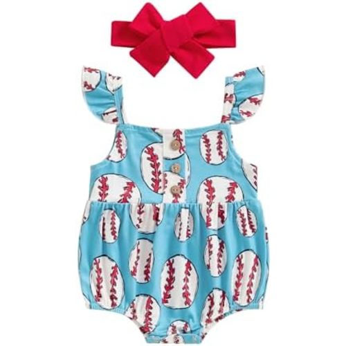 Valentines Baby Girls Outfits Sleeveless Square Collar Letter Embroidery Plaid Romper Cute Bodysuit with Headband