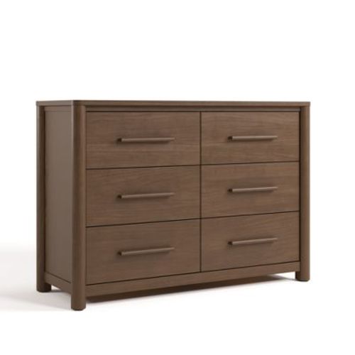 Storkcraft Malta 6 Drawer Dresser - Hazelnut