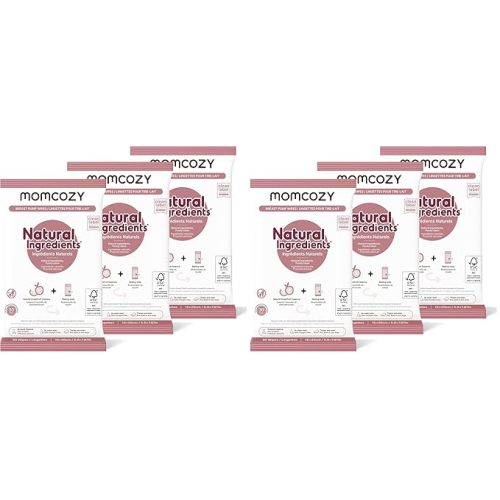 Momcozy Natural Breast Pump Wipes for Pump Parts Cleaning On-the-go, Flash Clean & Resealable Wipes (Pack of 180)