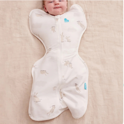 Swaddle Up™ 1.0 TOG Cotton White Cloud Bunnies