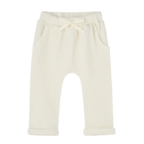 Vanilla Waffle Jogger Pants - Milkbarn Kids Pants | Maisonette