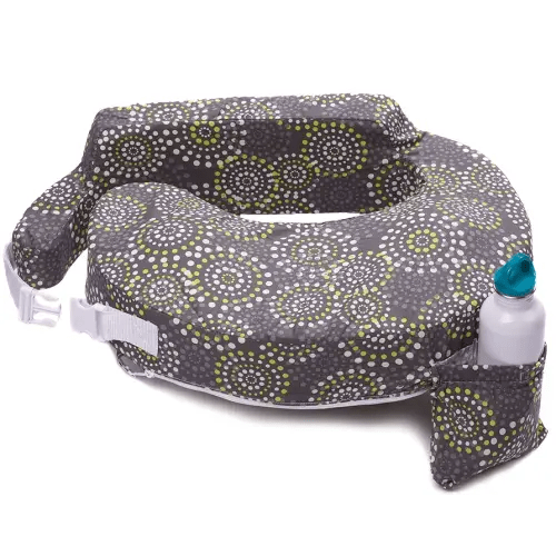 My Brest Friend Original Nursing Pillow Enhanced Ergonomics Essential Breastfeeding Pillow Support For Mom & Baby W/ Convenient Side Pocket, Double Straps & Slipcover, Fireworks