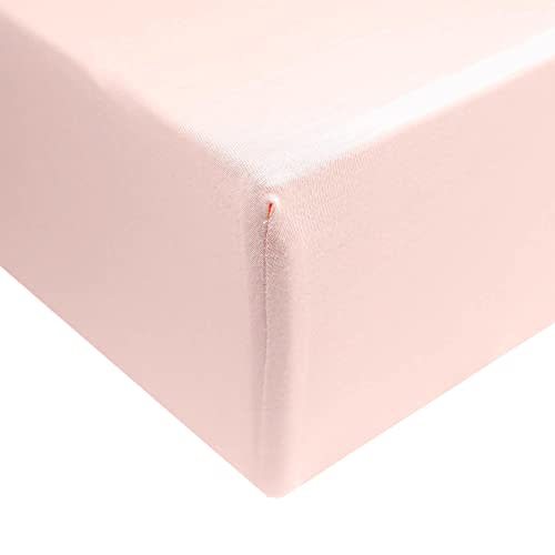 Copper Pearl Premium Knit Baby Crib Sheets for Standard Mattresses, Breathable and Soft, Blush