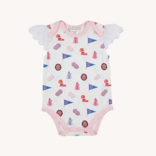 Ole Miss Wendy Onesie Gawsh Almighty with Palm Beach Pink – Over The Moon