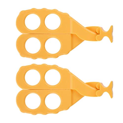 2PCS Baby Food Choppers Food Scissors Cutter Multifunctional Masher Chopper Crusher Food Cut Kids Safe Feeding Helper Home Kitchen Food Slicer Shears for Babies Toddlers (Yellow)