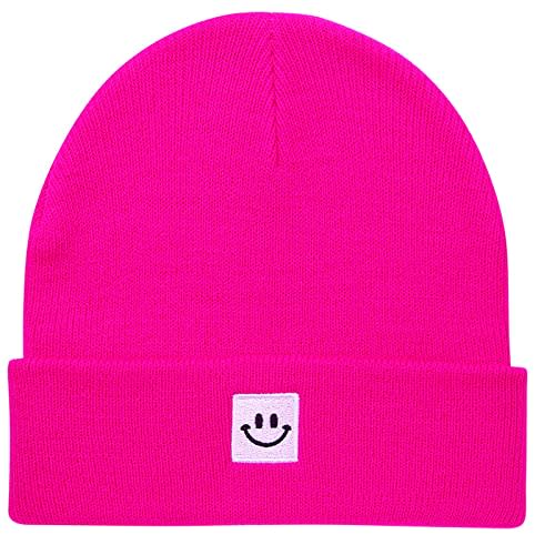 Baby Beanie Knit Ski Hat with Cute Face for Girls Boys 0-7 Years