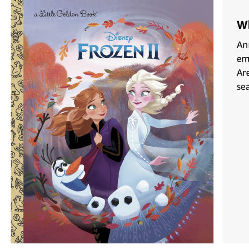 Frozen 2 Little Golden Book (Disney Frozen)