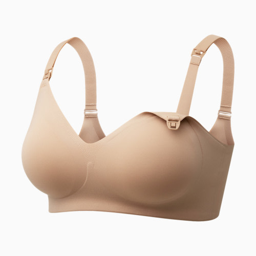 Momcozy Seamless Nursing Bra - Maple Sugar, 3 X-Large