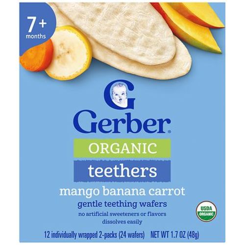 Gerber Teethers Baby Snacks Mango Banana Carrot