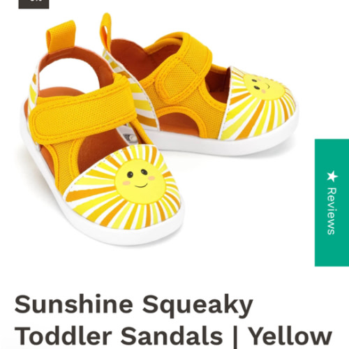 Squeaky Toddler Sandals | Sunshine Sandal -- ikiki Shoes – ikiki® Shoes