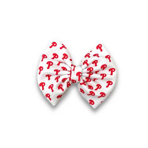Philadelphia Hair Bows | Phillies Inspired Baseball Bows, Headwraps, Scrunchies, Headbands, Infant Bows