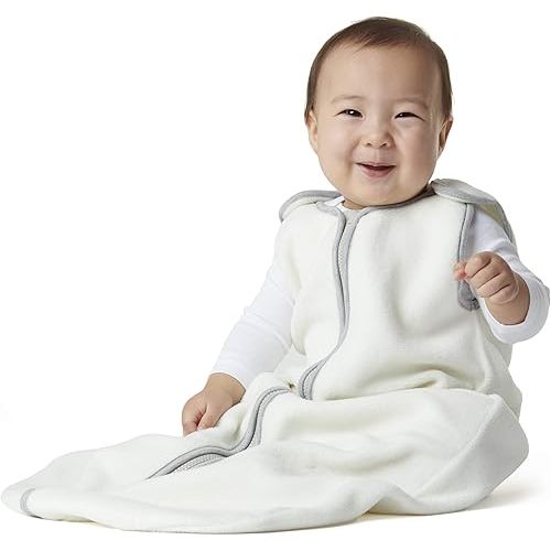 baby deedee Sleep Nest Fleece Baby Sleeping Bag, Ivory, 0-6 Month
