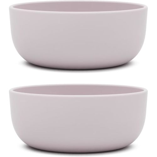 Lalo Silicone Bowls for Toddlers and Kids, Non-Toxic, Dishwasher Safe, 2pk