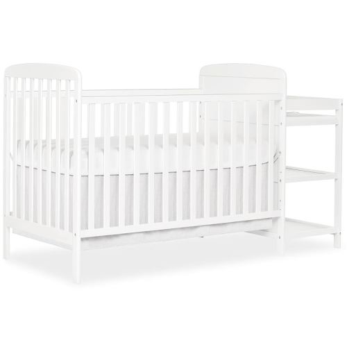 Dream On Me Anna 4-In-1 Full-Size Crib And Changing Table Combo In White