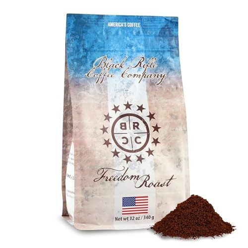 Black Rifle Coffee Company Freedom Roast, Medium Roast Ground Coffee, 12 OZ Bag - 12 Ounce (Pack of 1)