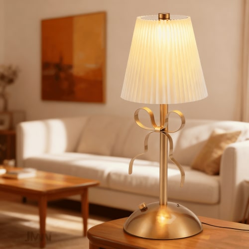 Lafaytte Cordless Bow Table Lamp - White