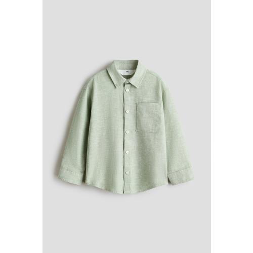 LINEN-BLEND SHIRT