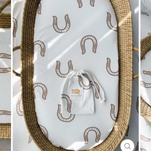 Bassinet Sheet | Western Horse Shoe