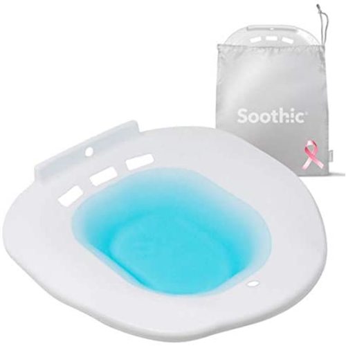 Soothic, Sitz Bath for Toilet Seat | Sitz Bath for Postpartum Care | Hemorrhoid Treatment | Yoni Steam Seat | Yoni Pearls | Vaginial Steaming Seat Kit | Relieve Inflammation | Mitigate Infection