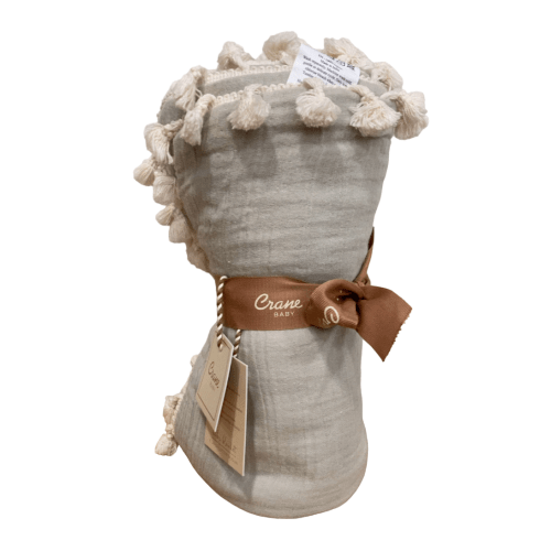 Crane Baby 6 Layer Muslin Blanket, Moonstone
