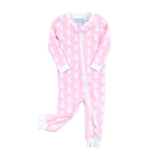 Bunny Peeps Pink Zip Sleeper