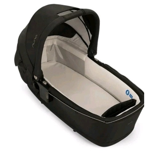 Nuna Trvl / Trvl LX Lytl Carrycot Bassinet With Adapter New Caviar