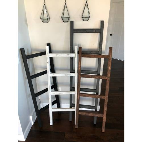 Farmhouse Rustic Blanket Ladder Quilt Ladder Decorative