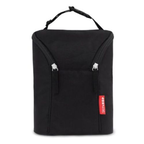 SKIP*HOP® Grab & Go Double Bottle Bag in Black - BLACK - DIAPER BAG