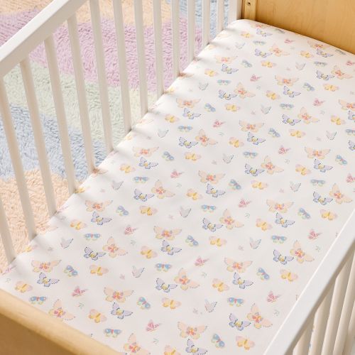 Butterfly Crib Sheet
