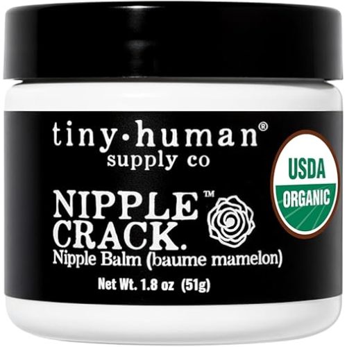 Organic Nipple Cream, Nipple Crack Lanolin Free Nipple Butter, Balm for Breastfeeding Mother, No Need to Wash Off, Safe for Baby and Mama