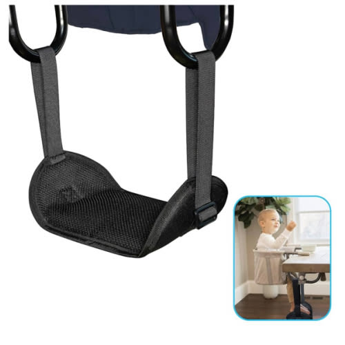 Baby Footrest Compatible with Inglesina Fast Table Chair, Adjustable Foot Rest for Clip-On Table Chair with Tray, Toddler Foot Rest for Hook-On Portable High Seat for Travel