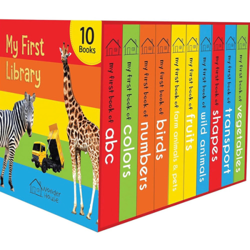 My First Library: Boxset of 10 Board Books for Kids