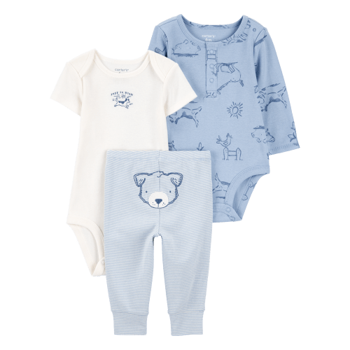 Baby Boy 3-Piece Bear Little Character Set® - Blue - Carter's | Carter's