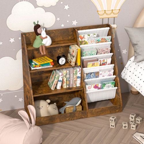 Latitude Run® Maggiorina Kids Standard Bookcase, Storage Book Rack, Organizer Cabinet, Book Display & Reviews | Wayfair
