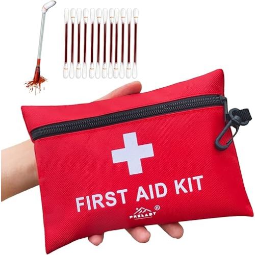 152 Piece Small First Aid Kit, Travel Size First Aid Kit TSA Approved, Mini Forst aid kit for Home, Car, Travel, Camping, Truck, Sports, Office, Hiking Med Kit for Backpack;Gift for Grandma.