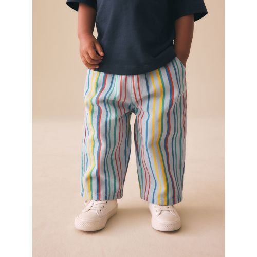 Multi Stripe Pull On Wide Trousers (3mths-7yrs)