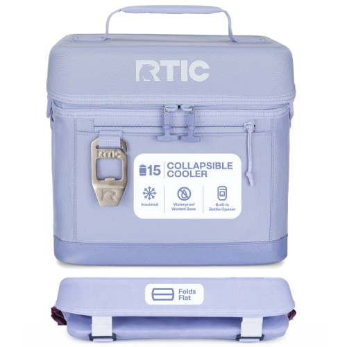 RTIC 15-Can, 16 Qt, Collapsible Soft Cooler with Bottle Opener, Periwinkle