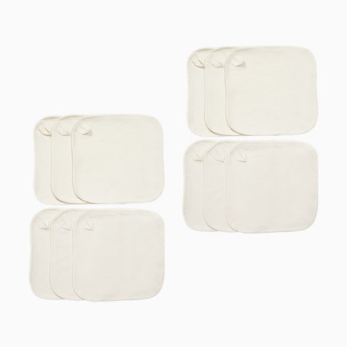 Organic Cotton Washcloth (6 Pack) - White