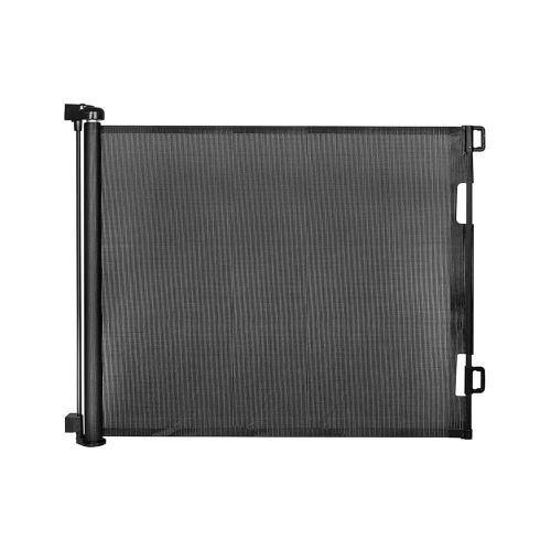 Retractable Baby Gate for Doorways and Stairs, Mesh Safety Gate for Pet, Indoor & Outdoor Use, One-Hand Operation, Easy Installation, 33.6" Tall, Expands to 55" Wide(Black,33.6"x55")