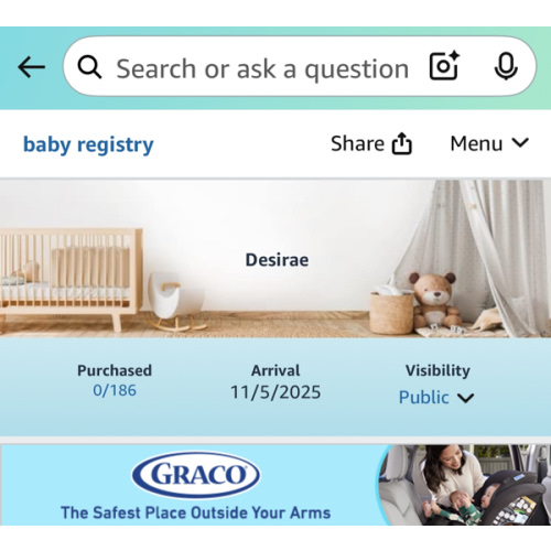 Amazon: Baby Registry