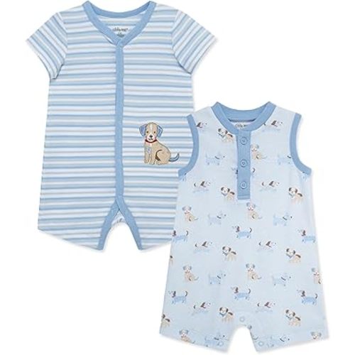 Little Me Baby Boys 2-pack of Rompers