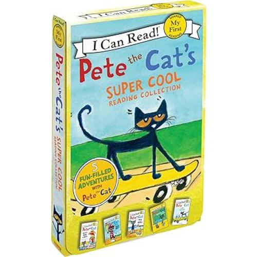 Pete the Cat's Super Cool Reading Collection: A Box of 5 I Can Read Favorites for Beginner Readers (My First I Can Read, 239)