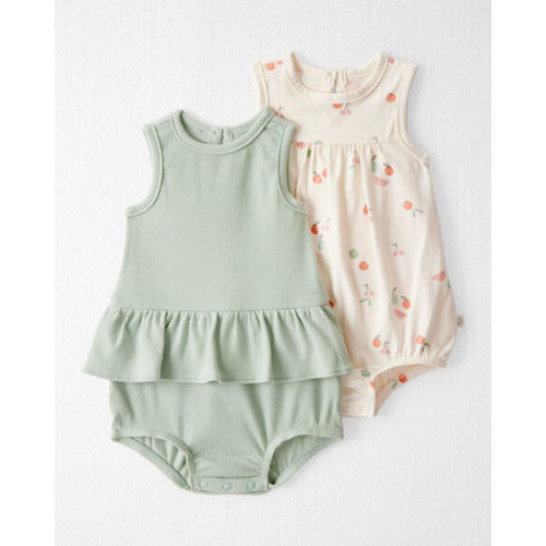 Baby Girl 2-Pack Organic Cotton Bubble Rompers - Little Planet | Carter's