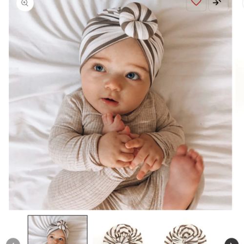 Starling | Taupe Stripe | Modal Headwrap