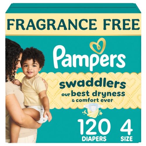 Pampers Swaddlers Sensitive Disposable Diapers - Size 4 - 120ct