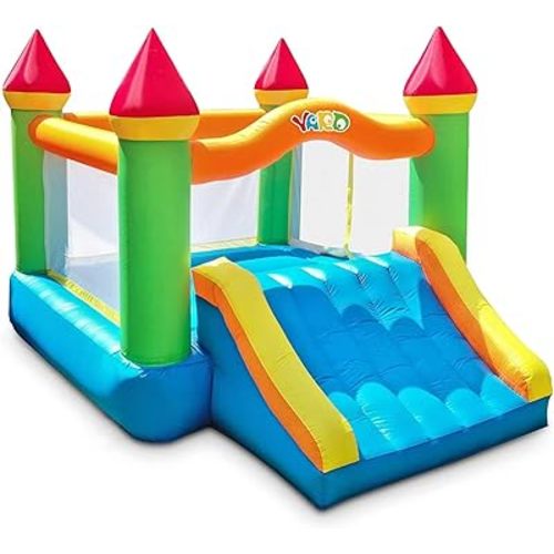 YARD Bounce House, Inflatable Bounce House with Slide for Kids 3-6, Bouncy House with Blower for Outdoor/Indoor Party, 12ft x 9ft x 8ft Bouncy Castle, Jump House for Toddlers