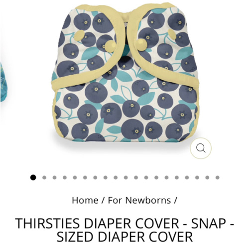 Thirsties Diaper Cover - Snap - sized diaper cover