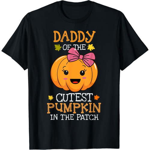 Daddy Cutest Pumpkin Patch Mens Graphic T-Shirt