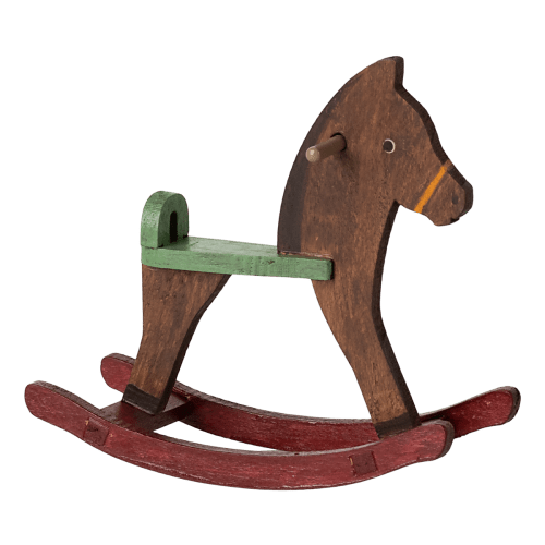 Maileg - Rocking Horse, Mouse - Dark Brown